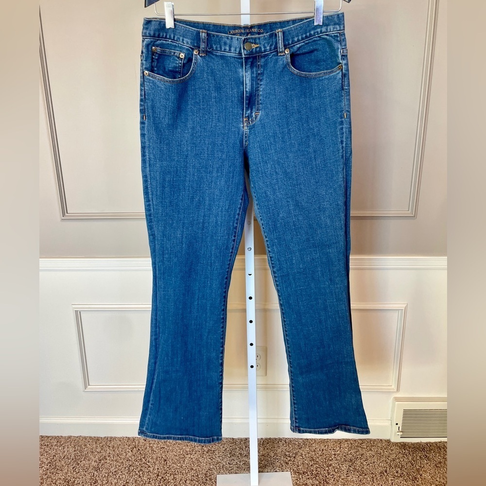 Ralph Lauren Women's Denim Jeans 12 Boot Cut EUC Not Distressed Classic